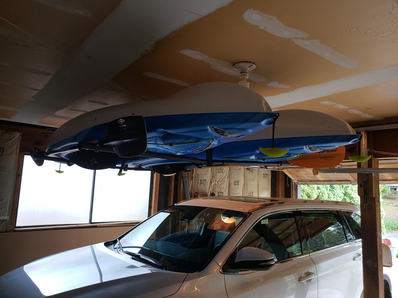 OUTLET | Hi-Port 2 | Kayak Adjustable Ceiling Storage Rack | Double | Holds 150 lbs