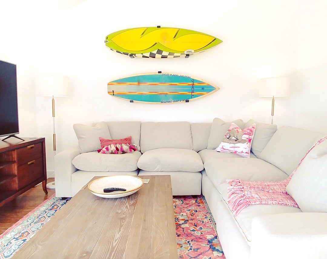 surfboard wall mount