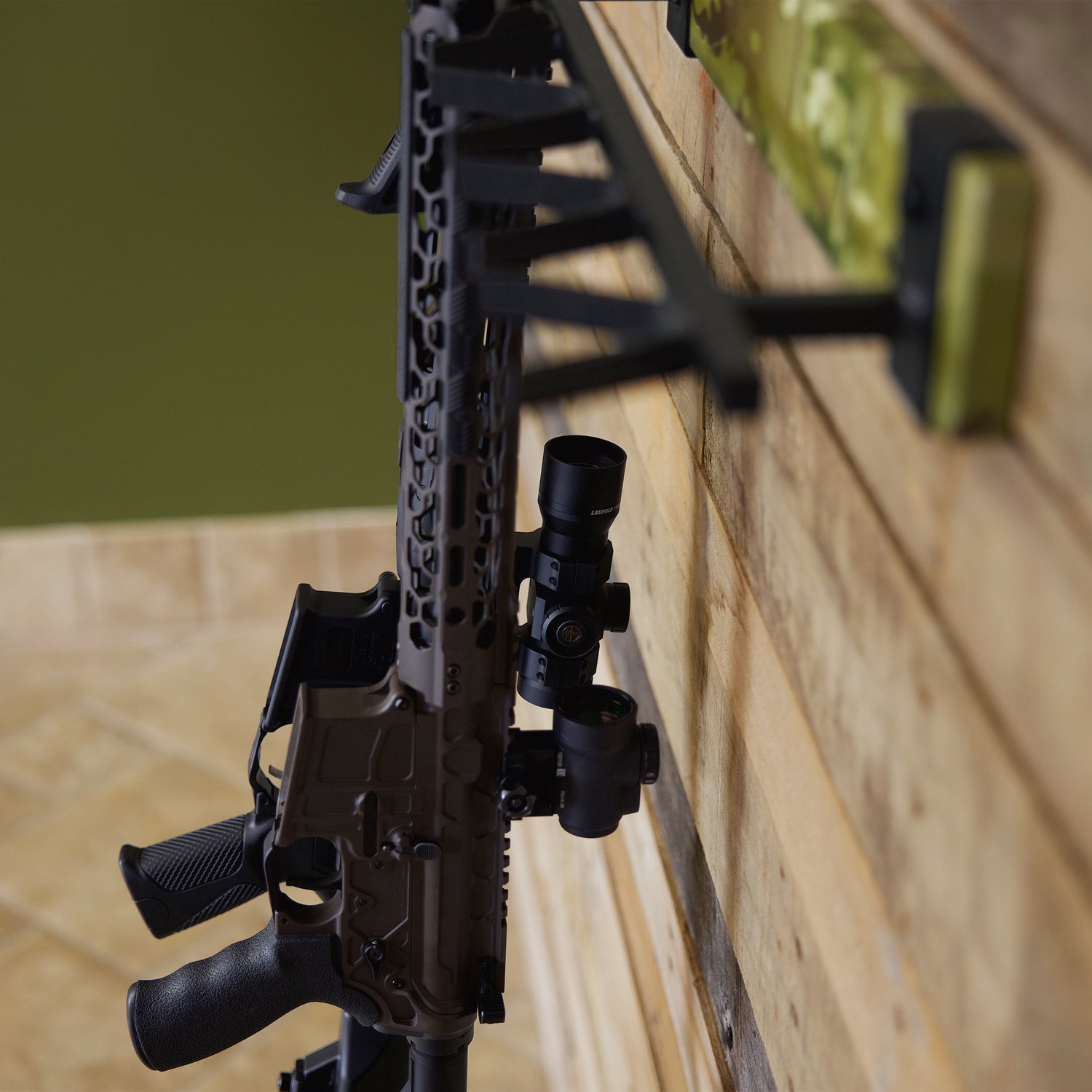 Gun Rack For Wall, MultiCam Firearm Storage Rack, Vertical Shotgun Wall ...