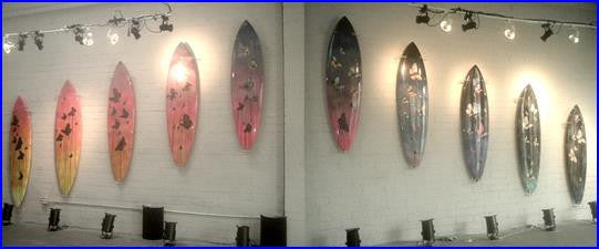 wall mount surfboard display