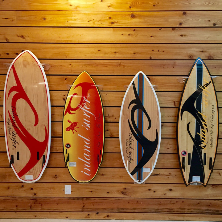 Clear Surfboard Display Rack