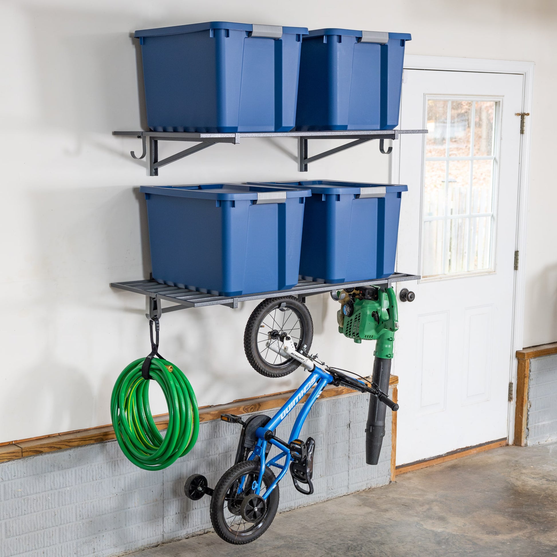 multipurpose wall mounted garage storage