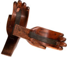 wooden hands surf rack